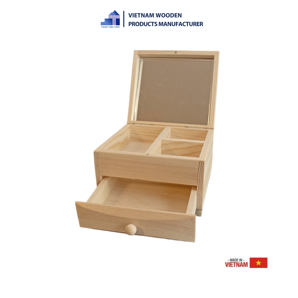 Two-Floor Wooden Jewerly Boxes [JB004]