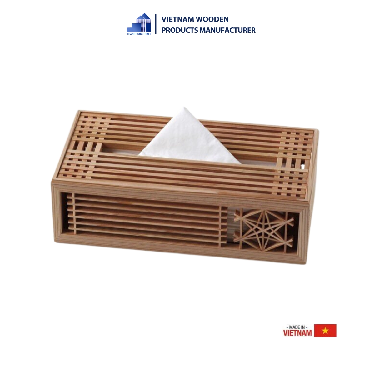 Custom wooden tissue boxes [TB009]