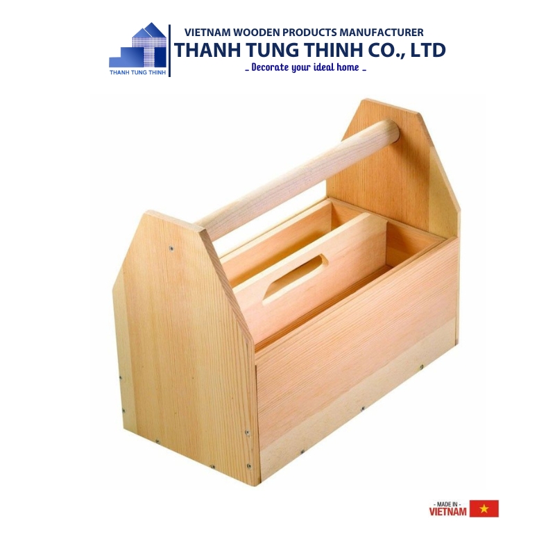 Wooden tool boxes With Handle [TSB004]