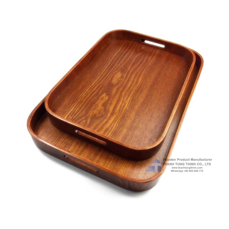 Wooden tray with rounded corners [WTR003]