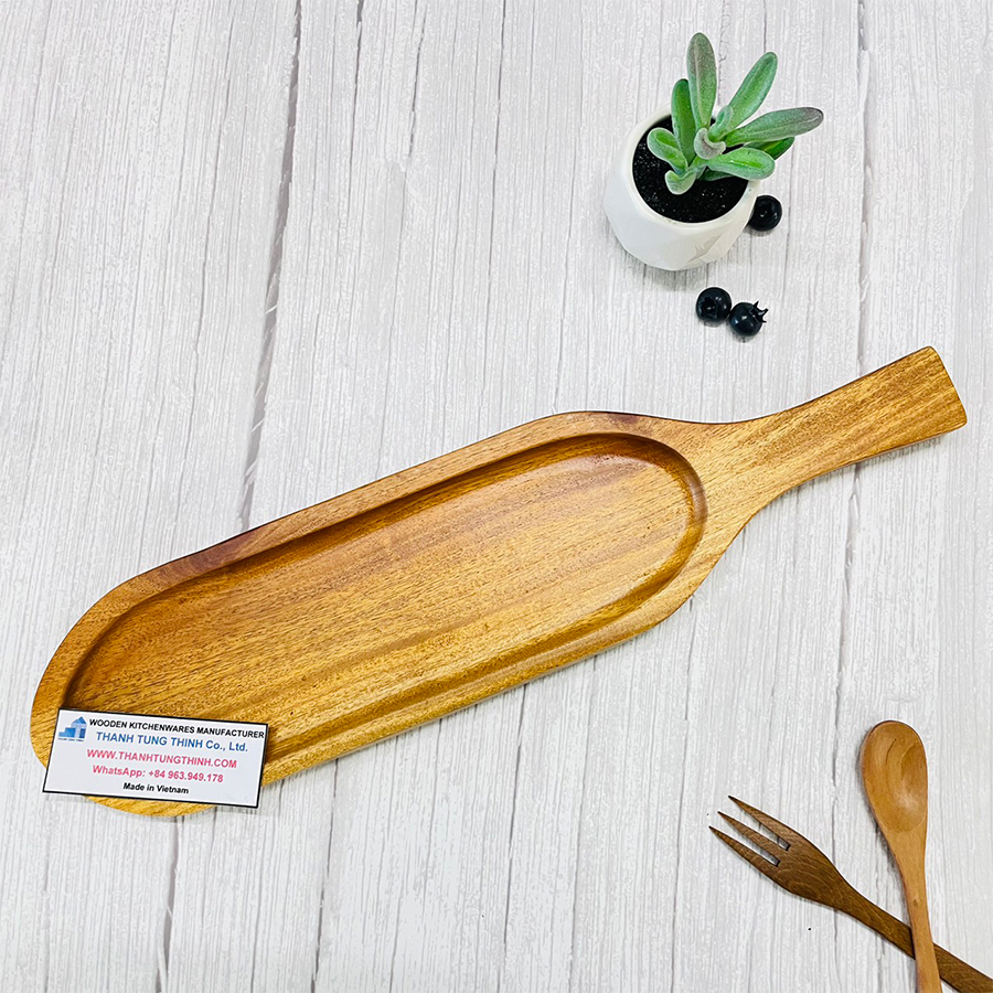 Oval Shaped Wooden Tray [WTR022]