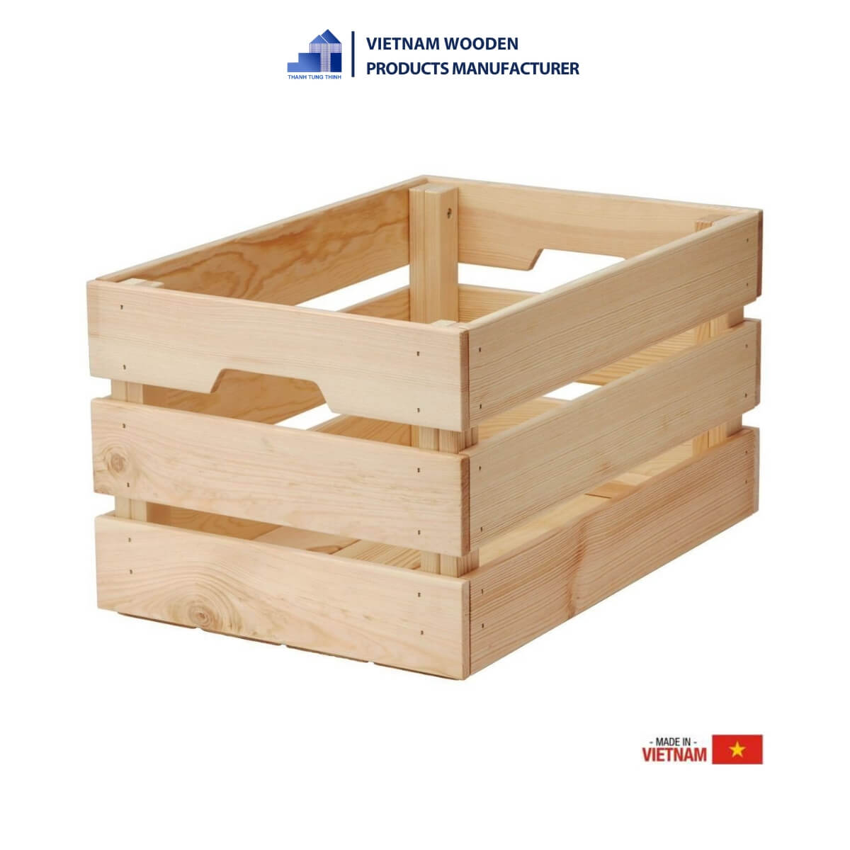 Polished Finish Wooden crates [WBA004]