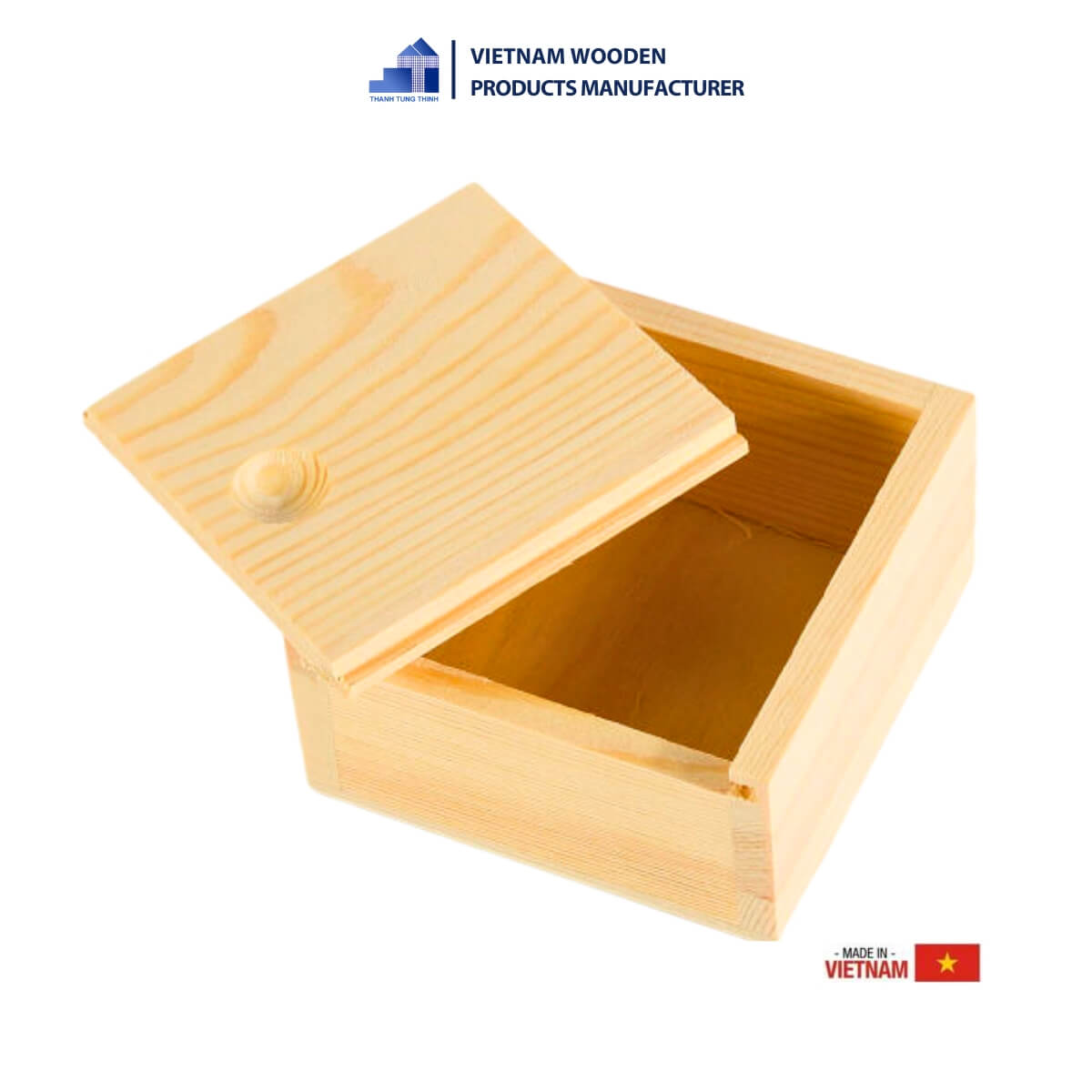 Basic Wooden Cube Box [WGB001]