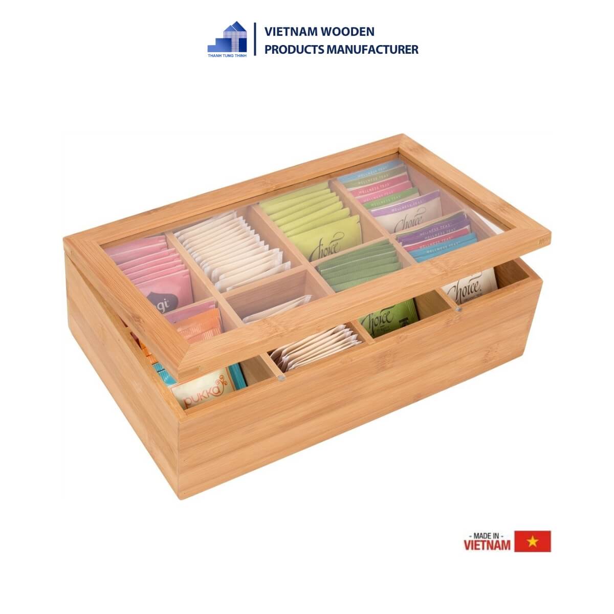A luxurious and high-end 8-compartment tea box [WT-C01]