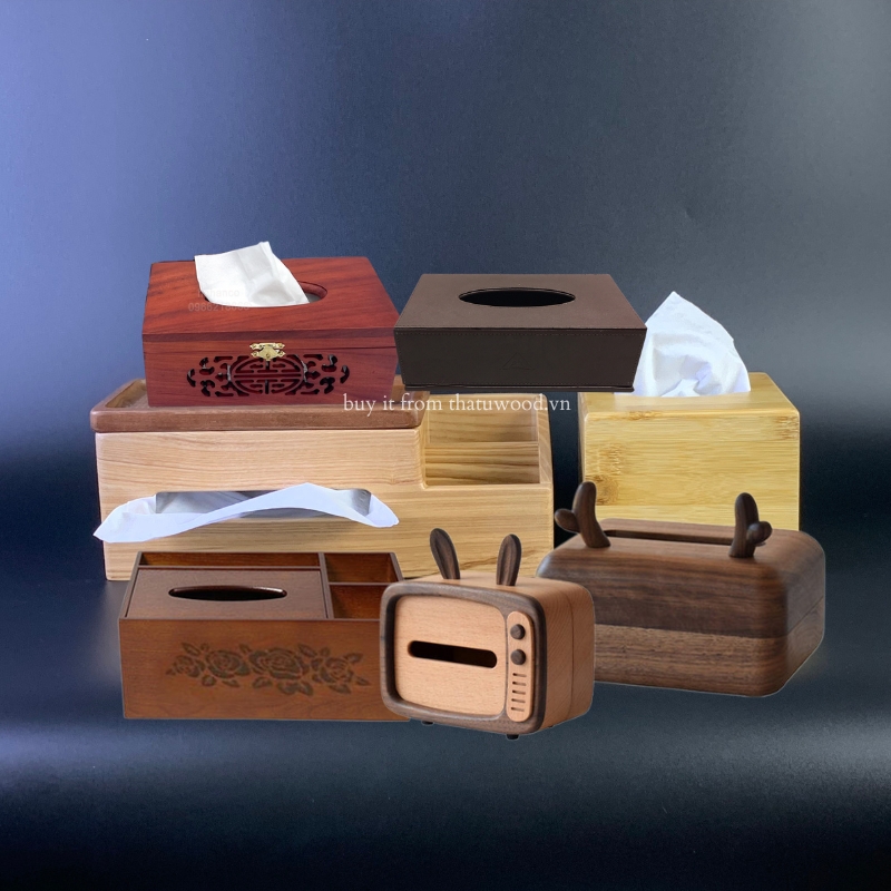 Wooden Tissue Boxes