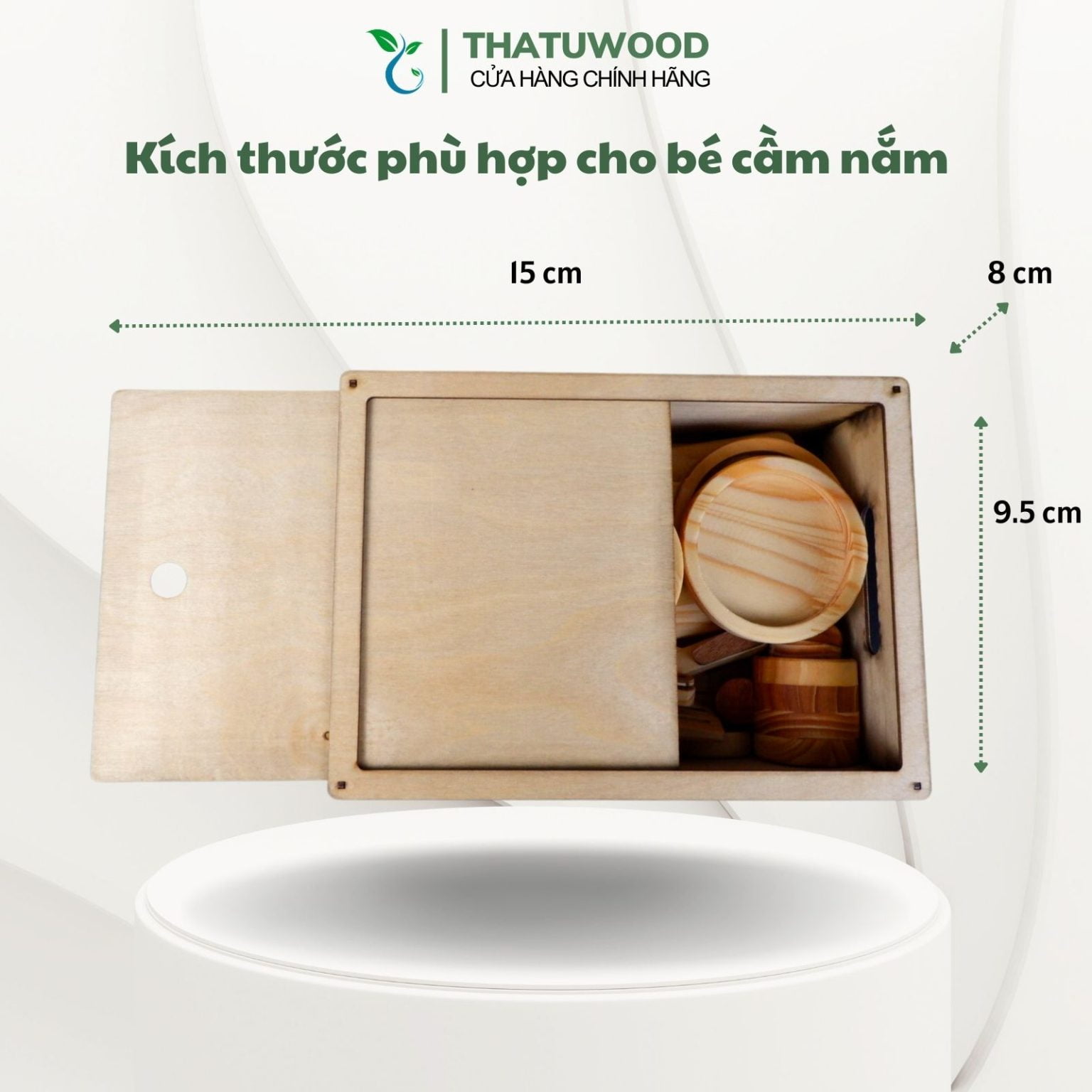 Bộ Đồ Chơi Nấu Ăn Gỗ Cho Bé Gái Thatuwood Bằng Gỗ Mộc An Toàn 6 Bộ Đồ Chơi Nấu Ăn Gỗ Cho Bé Gái Thatuwood Bằng Gỗ Mộc An Toàn - Image 6