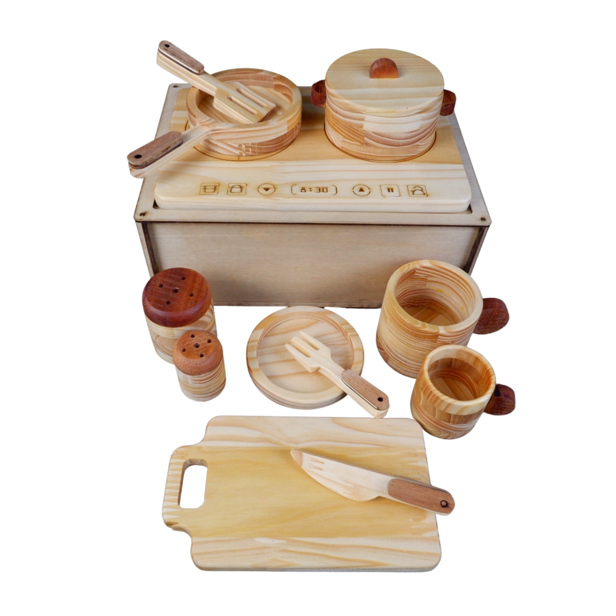 Bộ Đồ Chơi Nấu Ăn Gỗ Cho Bé Gái Thatuwood Bằng Gỗ Mộc An Toàn 1 Bộ Đồ Chơi Nấu Ăn Gỗ Cho Bé Gái Thatuwood Bằng Gỗ Mộc An Toàn