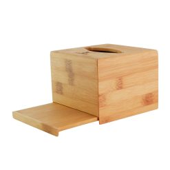 Hộp Đựng Giấy Ăn Bằng Gỗ Tre Tự Nhiên Thatuwood Để Khăn Ăn Hình Vuông Sang Trọng | 01