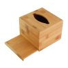 Hộp Đựng Giấy Ăn Bằng Gỗ Tre Tự Nhiên Thatuwood Để Khăn Ăn Hình Vuông Sang Trọng