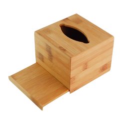 Hộp Đựng Giấy Ăn Bằng Gỗ Tre Tự Nhiên Thatuwood Để Khăn Ăn Hình Vuông Sang Trọng
