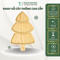 Khay Gỗ Ăn Dặm Hình Cây Thông