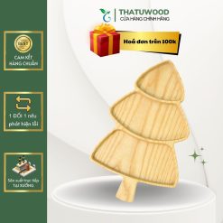 Alternative view of Khay Gỗ Ăn Dặm Hình Cây Thông - THATUWOOD