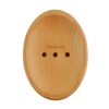 Khay Xà Phòng Hình Oval Gỗ Thatuwood Cho Nhà Tắm Có Rãnh Thoát Nước