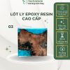 Lót ly xanh da trời gỗ epoxy