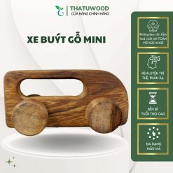 đồ chơi xe bus gỗ mini