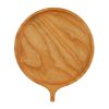 Khay Gỗ Hình Tròn Thatuwood Bằng Gỗ Tự Nhiên, Có Tay Cầm, Khay Gỗ Decor, Đựng Thức Ăn