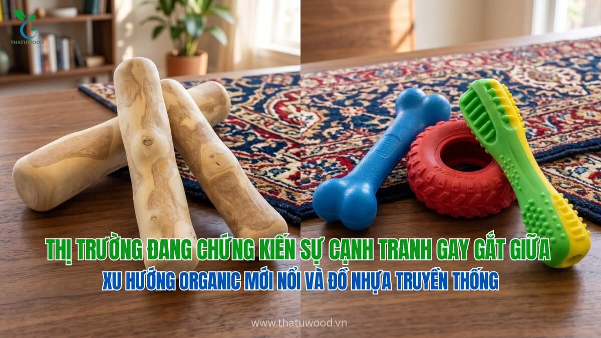 So Sánh Gỗ Cà Phê Và Các Loại Đồ Chơi Gặm Bằng Nhựa 2 Sự cạnh tranh thị phần gay gắt giữa thanh gỗ cà phê và các loại đồ chơi gặm bằng nhựa nhiều màu sắc cho thú cưng