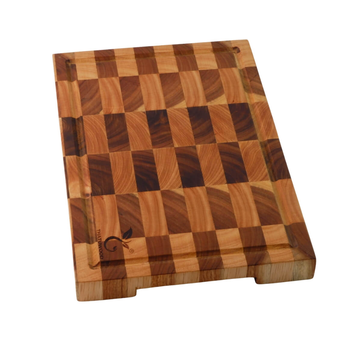 Thớt Gỗ Teak Mix Gỗ Cao Su Thatuwood Kiểu Caro Size 30×20×2.5cm 7 Thớt Gỗ Acacia (Tràm Keo) Thatuwood Kiểu Caro Size 30×20×2.5cm, Hình Chữ Nhật, Kết Cấu Ghép Khối (End Grain) | 06