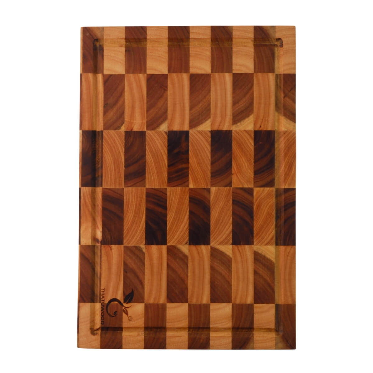 Thớt Gỗ Teak Mix Gỗ Cao Su Thatuwood Kiểu Caro Size 30×20×2.5cm 10 Thớt Gỗ Acacia (Tràm Keo) Thatuwood Kiểu Caro Size 30×20×2.5cm, Hình Chữ Nhật, Kết Cấu Ghép Khối (End Grain) | 09