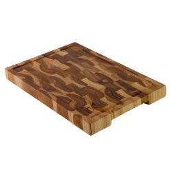 Thớt Gỗ Teak Thatuwood Size 30×20×2.5cm, Hình Chữ Nhật, Kết Cấu Ghép Khối (End Grain) | 01