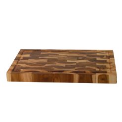 Thớt Gỗ Teak Thatuwood Size 30×20×2.5cm, Hình Chữ Nhật, Kết Cấu Ghép Khối (End Grain) | 02
