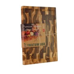 Thớt Gỗ Teak Thatuwood Size 30×20×2.5cm, Hình Chữ Nhật, Kết Cấu Ghép Khối (End Grain) | 09