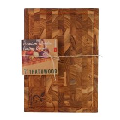 Thớt Gỗ Teak Thatuwood Size 35×25x2.5cm, Hình Chữ Nhật, Kết Cấu Ghép Khối (End Grain) | 12