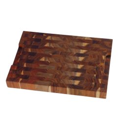 Thớt Gỗ Teak Thatuwood Size 35×25×3.8cm, Hình Chữ Nhật, Kết Cấu Ghép Khối (End Grain) - Thớt Chặt | 02
