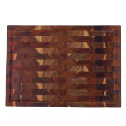 Thớt Gỗ Teak Thatuwood Size 35×25×3.8cm, Hình Chữ Nhật, Kết Cấu Ghép Khối (End Grain) - Thớt Chặt | 05