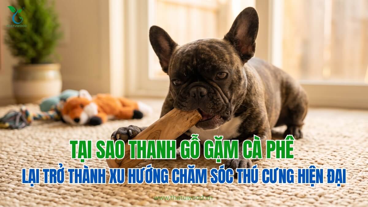 Lý do thanh gặm gỗ cà phê cho chó có tốt không trở thành xu hướng hiện đại