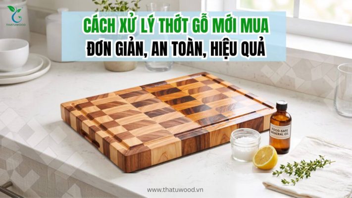 Mách Bạn Cách Xử Lý Thớt Gỗ Mới Mua Đơn Giản, An Toàn Và Hiệu Quả Nhất
