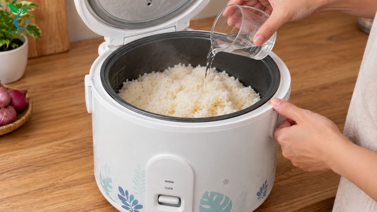 Cách Nấu Xôi Bằng Nồi Cơm Điện Dẻo Ngon 7 Hạt nếp nở bung dẻo quánh hoàn tất cách nấu xôi bằng nồi cơm điện không ngâm