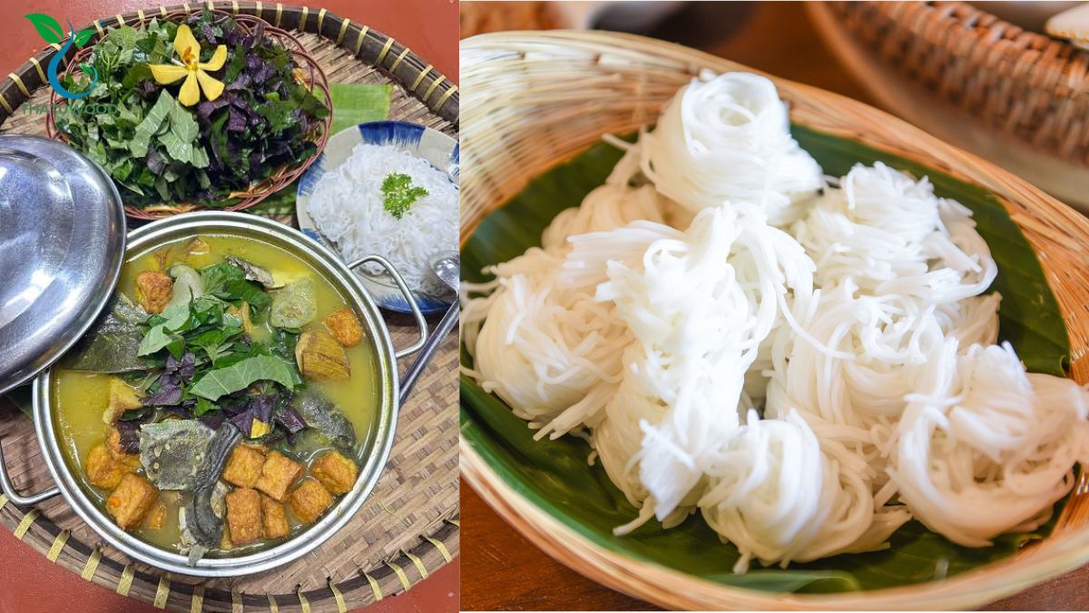 Ba Ba Om Chuối Đậu Đậm Đà, Thịt Mềm Ngon Không Tanh 6 Thưởng thức món ba ba om chuối đậu ăn kèm bún tươi