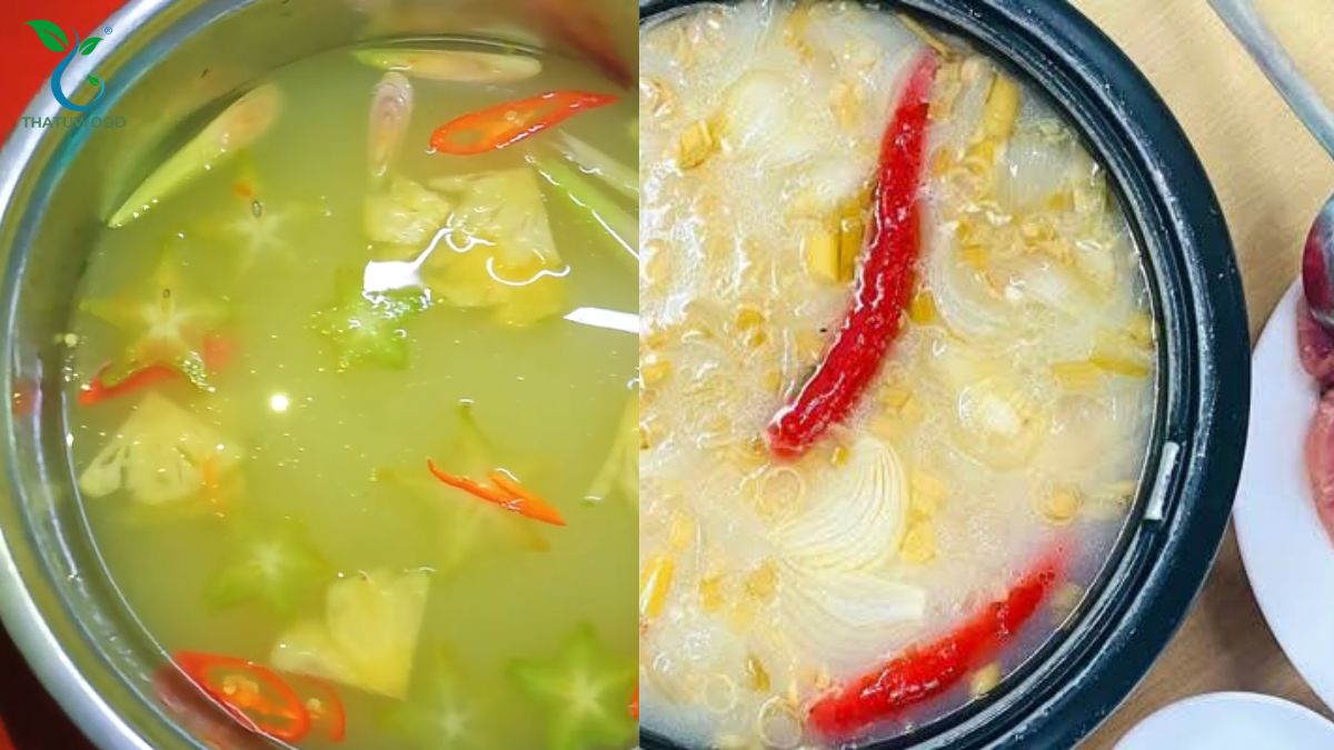 Cách Nấu Lẩu Cá Chép Giòn Chuẩn Vị, Cá Dai Ngọt Không Tanh 6 Nồi nước lẩu mẻ trong thanh thanh thơm mùi sả đặc trưng cho lẩu cá chép giòn