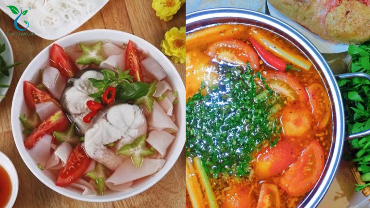 Cách Nấu Lẩu Cá Chép Giòn Chuẩn Vị, Cá Dai Ngọt Không Tanh 7 Măng chua thái sợi xào thơm cùng dứa nổi trên mặt nước lẩu cá chép giòn